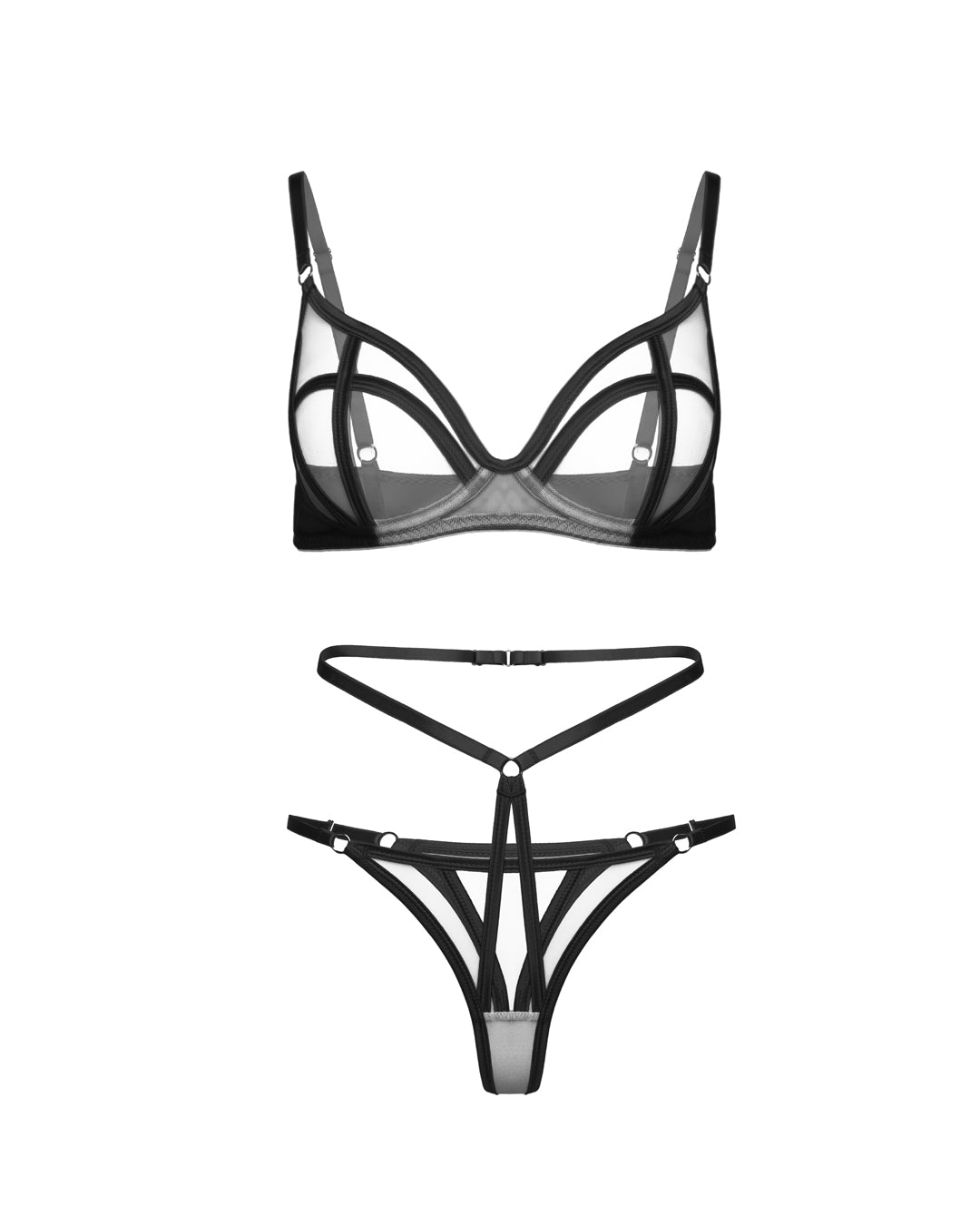 Candie Lingerie Set in Black