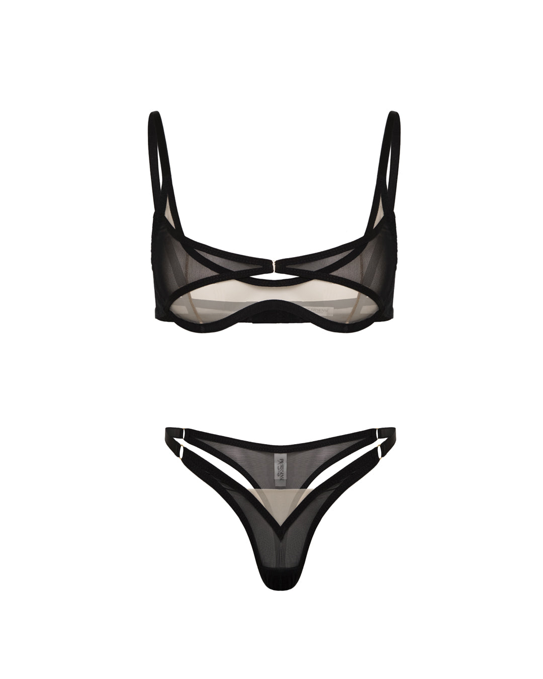 Mono Mesh Lingerie Set