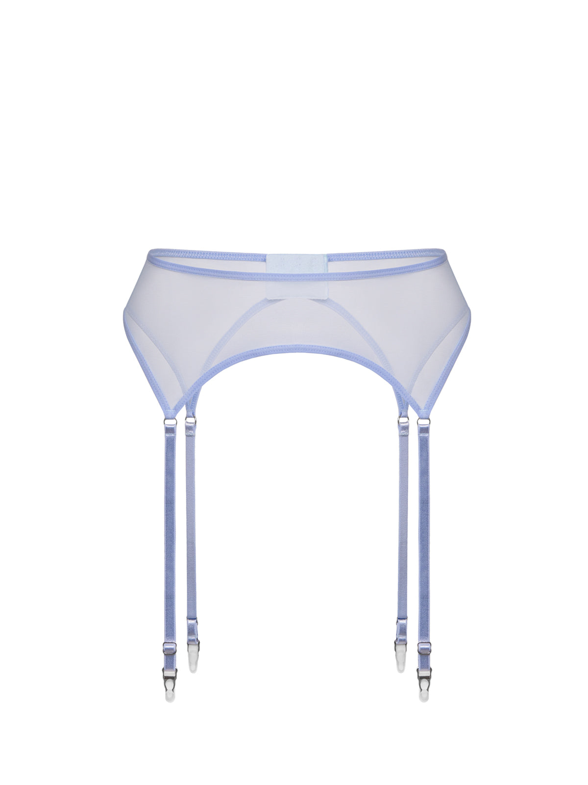 Blue Mesh Garter Belt